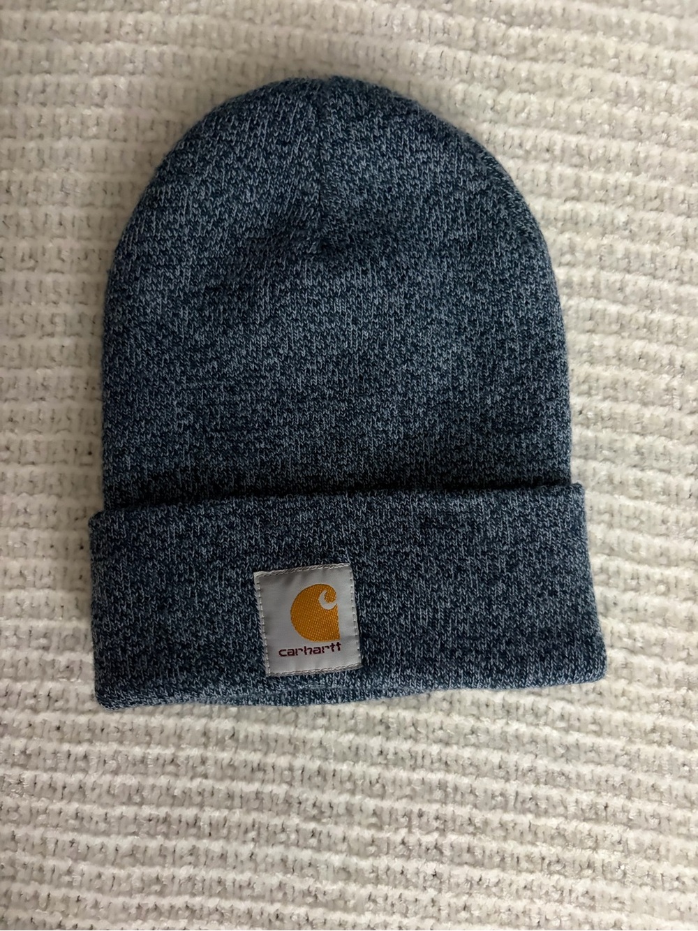 Carhartt Men's Heather Blue/Gray Knit Beanie